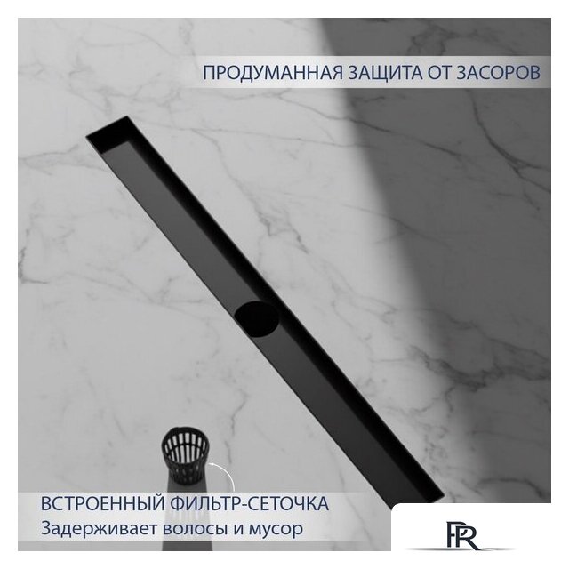 Трап/канал Lauter 2120112-QGMB 1000x70 (черный матовый) - Изображение №3 — Интернет-магазин ПроЗаказ