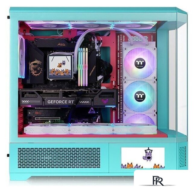 Корпус Thermaltake View 600 TG Mint Strawberry CA-11H-00FLWN-00 - Изображение №2 — Интернет-магазин ПроЗаказ
