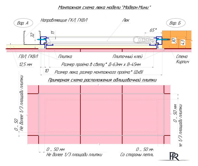 Люк Визионер Модерн Мини (40x100 см) - Изображение №8 — Интернет-магазин ПроЗаказ
