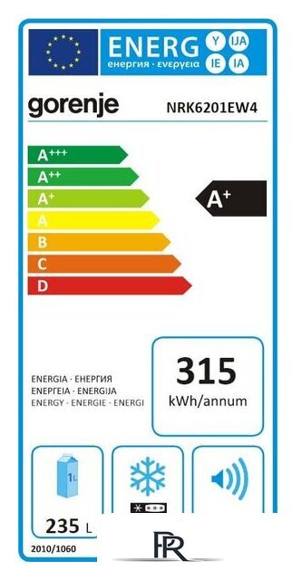 Холодильник Gorenje NRK6201EW4 - Изображение №12 — Интернет-магазин ПроЗаказ