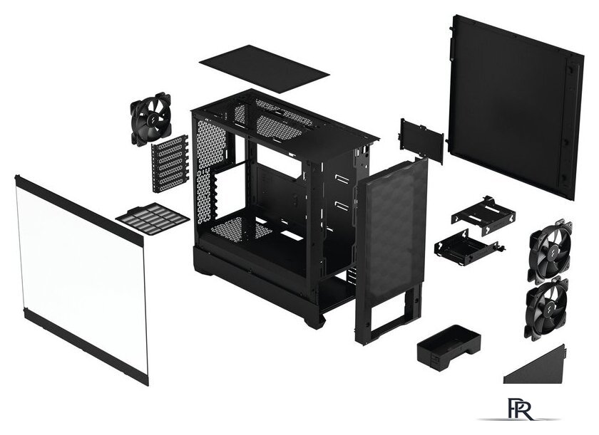Корпус Fractal Design Pop Air Black TG Clear Tint FD-C-POA1A-02 - Изображение №2 — Интернет-магазин ПроЗаказ