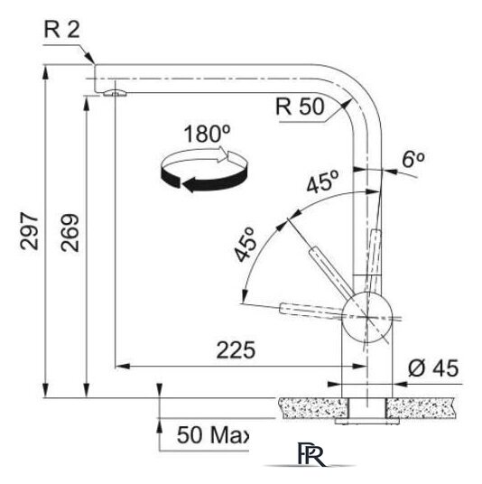 Смеситель Franke Atlas Neo 115.0681.241 (золотая шампань) - Изображение №4 — Интернет-магазин ПроЗаказ