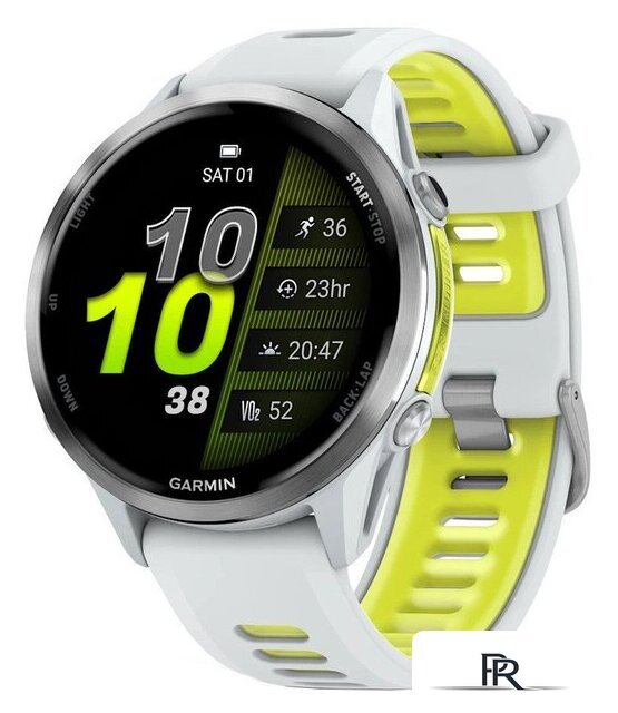 Умные часы Garmin Forerunner 970 47 мм (белый/зеленый) - Изображение №1 — Интернет-магазин ПроЗаказ