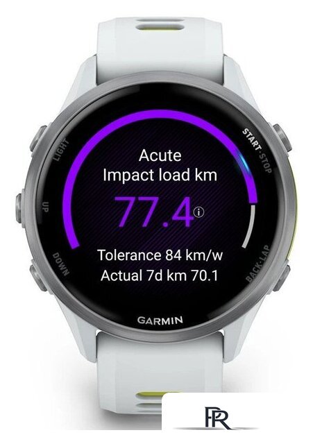 Умные часы Garmin Forerunner 970 47 мм (белый/зеленый) - Изображение №5 — Интернет-магазин ПроЗаказ