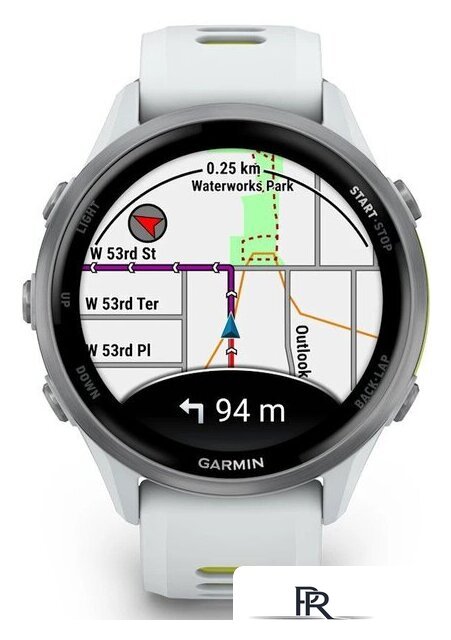 Умные часы Garmin Forerunner 970 47 мм (белый/зеленый) - Изображение №3 — Интернет-магазин ПроЗаказ