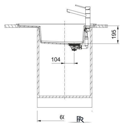 Кухонная мойка Franke Fresno FSG 611-88 114.0740.847 (оникс) - Изображение №4 — Интернет-магазин ПроЗаказ