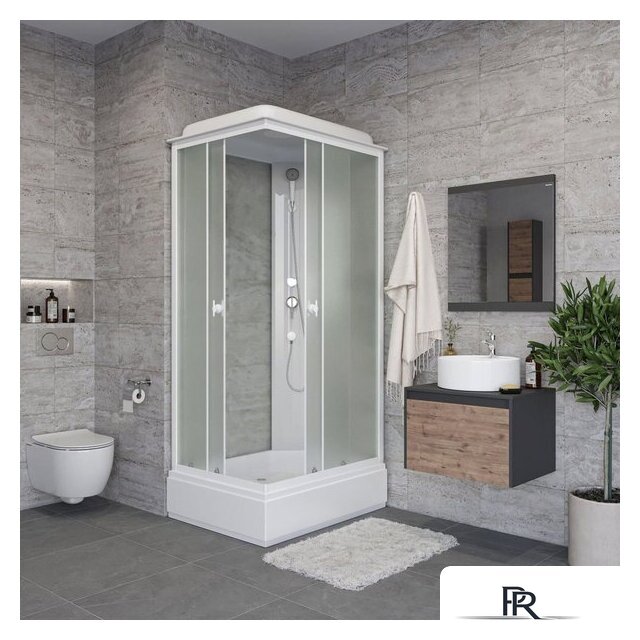 Душевая кабина Niagara Promo P100/80/26Q/MT 100x80x215 - Изображение №1 — Интернет-магазин ПроЗаказ