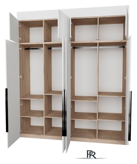 Шкаф распашной Рэйгрупп Рэй S245-В9-1-EB В9-1 (дуб элисон/белый премиум) - Изображение №2 — Интернет-магазин ПроЗаказ