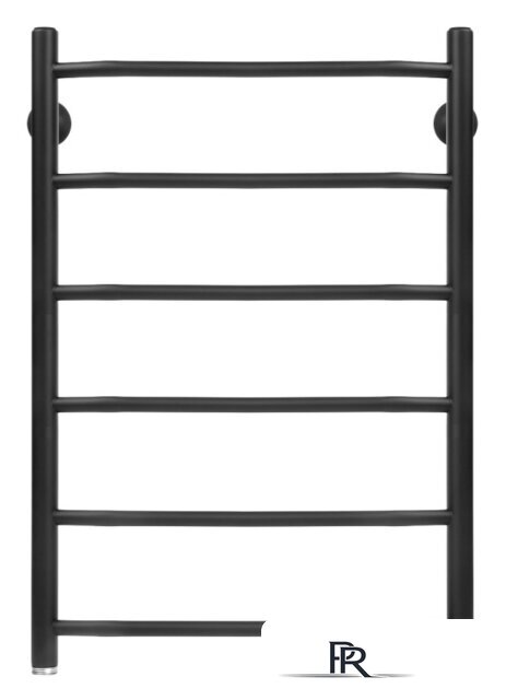 Полотенцесушитель Granula Трапеция 50х80 6 перекладин (нижнее подключение, черный матовый) - Изображение №1 — Интернет-магазин ПроЗаказ