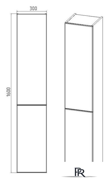  Viant Шкаф-пенал София VSOF300-PENR - Изображение №4 — Интернет-магазин ПроЗаказ
