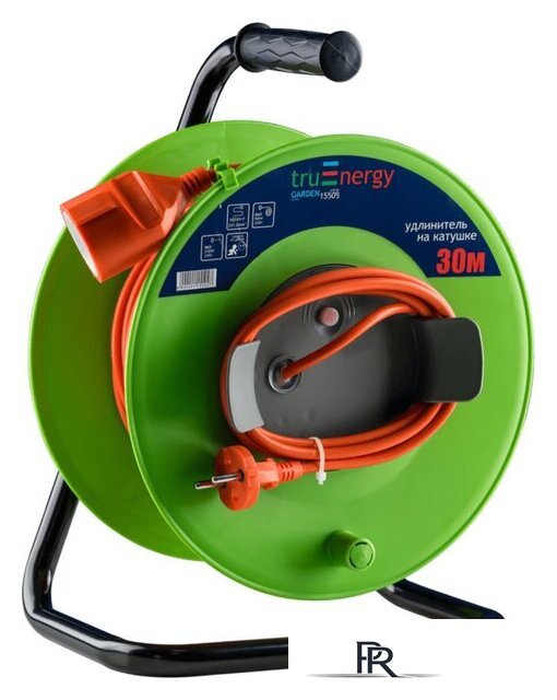 Удлинитель на катушке TruEnergy 15509 (30 м, зеленый) - Изображение №1 — Интернет-магазин ПроЗаказ