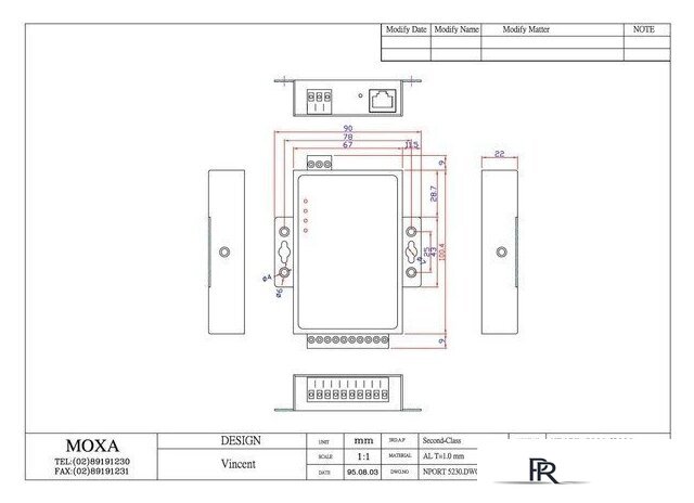 Конвертер Moxa NPort 5230-T - Изображение №4 — Интернет-магазин ПроЗаказ