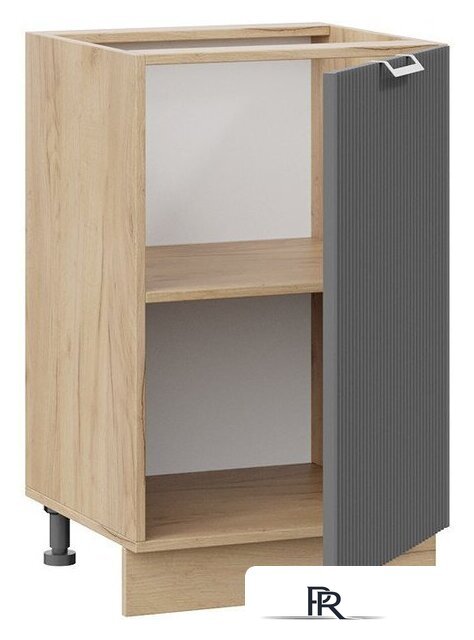 Шкаф напольный Трия Кимберли 1Н5 (дуб крафт золотой/титан) - Изображение №2 — Интернет-магазин ПроЗаказ