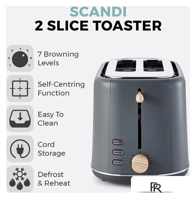 Тостер Tower Scandi T20027G - Изображение №2 — Интернет-магазин ПроЗаказ