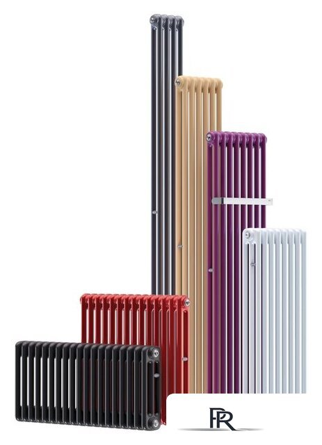 Стальной трубчатый радиатор Rifar Tubog 2180-09-D1 (нижнее подключение, антрацит) - Изображение №5 — Интернет-магазин ПроЗаказ