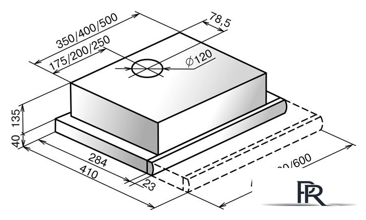 Кухонная вытяжка Elikor Интегра 60П-400-В2Л (черный) (841332) - Изображение №11 — Интернет-магазин ПроЗаказ