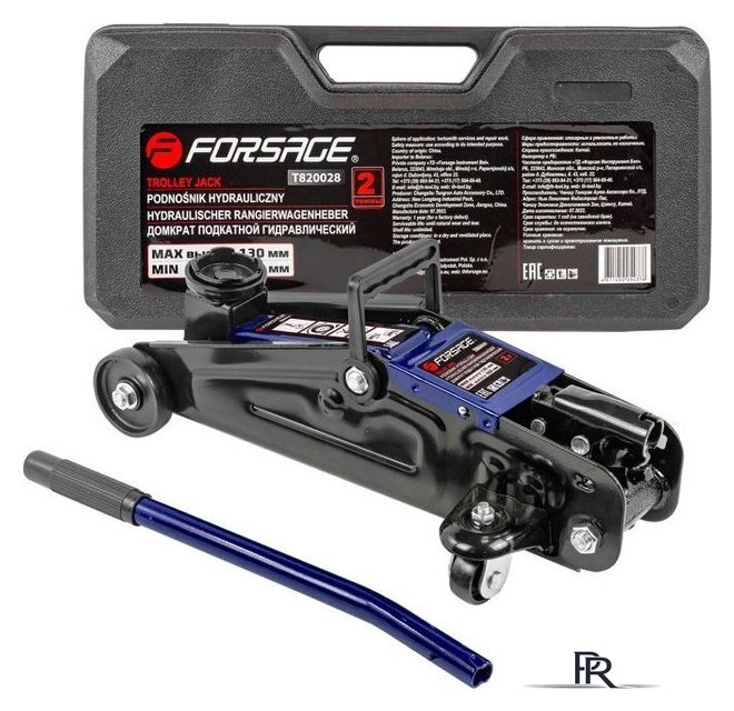 Подкатной домкрат FORSAGE F-T820028 2т - Изображение №1 — Интернет-магазин ПроЗаказ