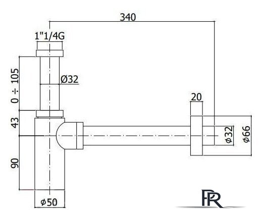 Сифон Paffoni Light ZACC240ST - Изображение №2 — Интернет-магазин ПроЗаказ
