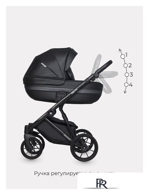 Универсальная коляска Riko Basic Delta Ecco (3 в 1, 15/black) - Изображение №12 — Интернет-магазин ПроЗаказ