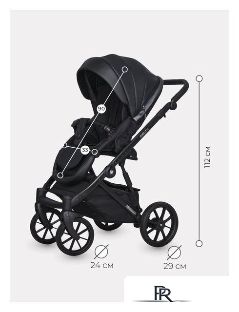 Универсальная коляска Riko Basic Delta Ecco (3 в 1, 15/black) - Изображение №10 — Интернет-магазин ПроЗаказ