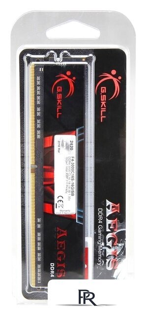 Оперативная память G.Skill Aegis 16GB DDR4 PC4-19200 F4-2400C17S-16GIS - Изображение №3 — Интернет-магазин ПроЗаказ