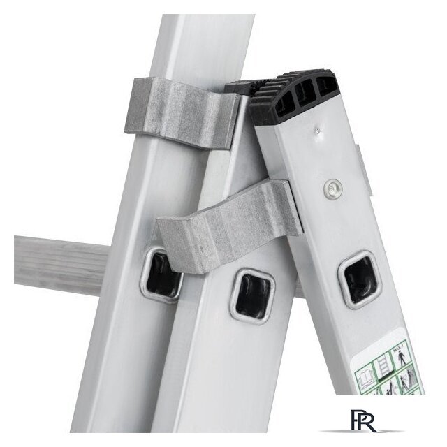 Лестница-стремянка Новая высота NV 123 алюминиевая трёхсекционная 3x6 ступеней - Изображение №5 — Интернет-магазин ПроЗаказ