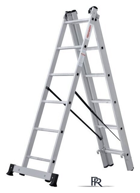 Лестница-стремянка Новая высота NV 123 алюминиевая трёхсекционная 3x6 ступеней - Изображение №7 — Интернет-магазин ПроЗаказ