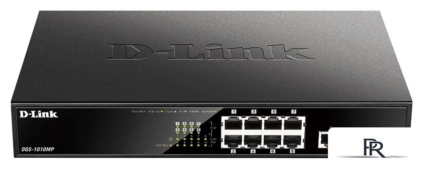 Неуправляемый коммутатор D-Link DGS-1010MP/A1A - Изображение №1 — Интернет-магазин ПроЗаказ