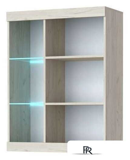 Шкаф-витрина Памир Соната ВНС-800 (дуб крафт белый/антрацит) - Изображение №2 — Интернет-магазин ПроЗаказ