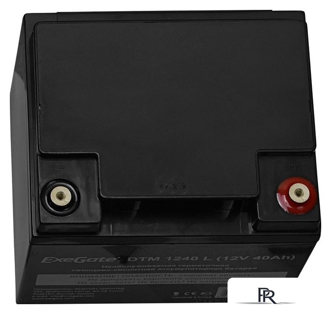 Аккумулятор для ИБП ExeGate DTM 1240 L (12В, 40 А·ч) - Изображение №3 — Интернет-магазин ПроЗаказ