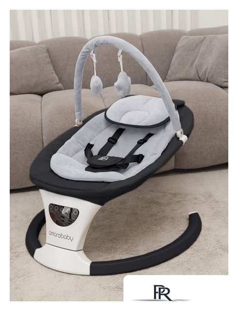 Шезлонг Amarobaby Teddy Swing AB24-22TED/09 (черный) - Изображение №5 — Интернет-магазин ПроЗаказ
