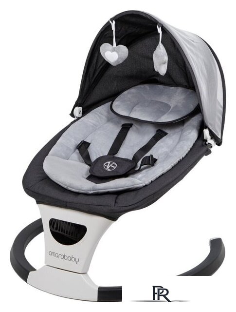 Шезлонг Amarobaby Teddy Swing AB24-22TED/09 (черный) - Изображение №1 — Интернет-магазин ПроЗаказ