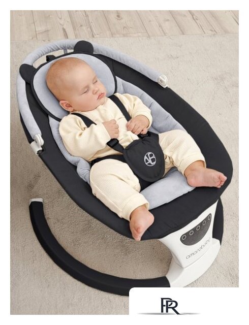 Шезлонг Amarobaby Teddy Swing AB24-22TED/09 (черный) - Изображение №6 — Интернет-магазин ПроЗаказ