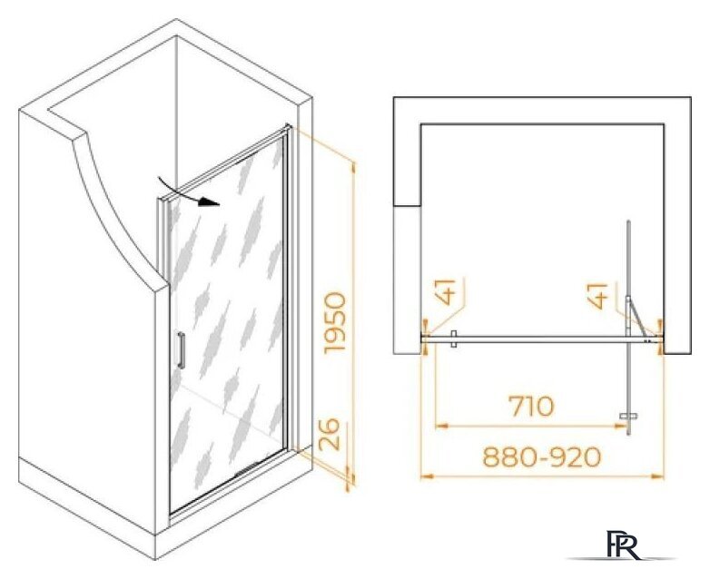 Душевая дверь RGW SV-05 70320509-31 - Изображение №4 — Интернет-магазин ПроЗаказ