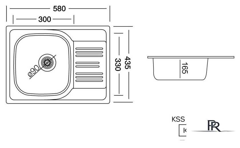 Кухонная мойка Kernau KSS C 455 1B1D Linen - Изображение №2 — Интернет-магазин ПроЗаказ