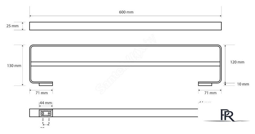 Держатель для полотенца Bemeta 139104052 (хром) - Изображение №2 — Интернет-магазин ПроЗаказ