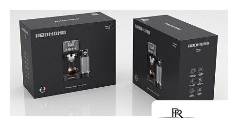 Рожковая кофеварка Redmond (Редмонд) CM702 (черный/хром) - Изображение №2 — Интернет-магазин ПроЗаказ