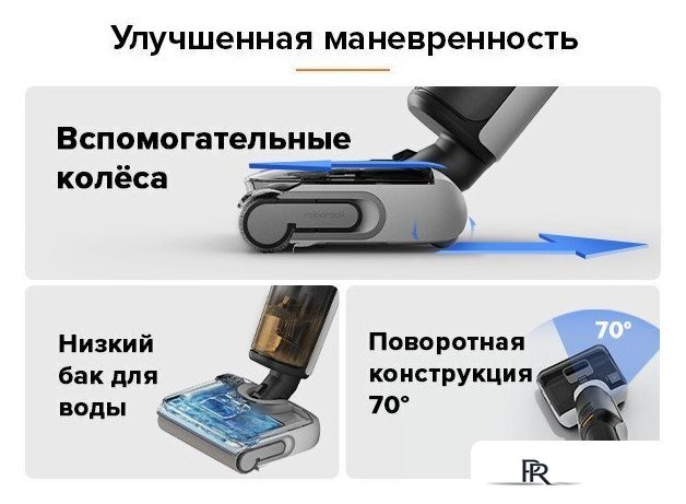Вертикальный моющий пылесос Roborock Wet And Dry Vacuum Cleaner F25 WD5M1A (черный) - Изображение №26 — Интернет-магазин ПроЗаказ