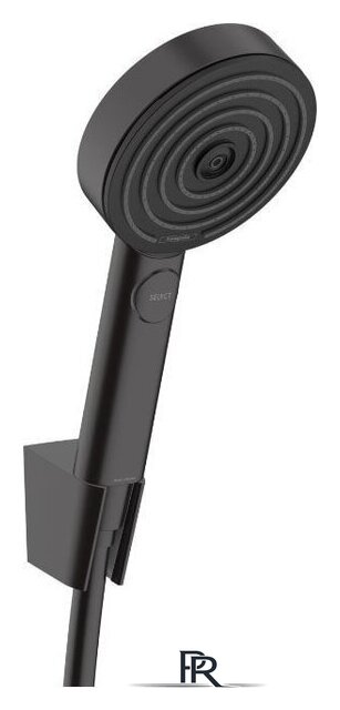 Душевой гарнитур  Hansgrohe Pulsify Select 105 3jet 24303670 (черный матовый) - Изображение №1 — Интернет-магазин ПроЗаказ