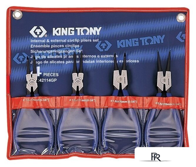 Набор пассатижей King Tony 42114GP (4 предмета) - Изображение №1 — Интернет-магазин ПроЗаказ