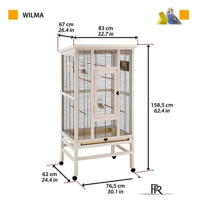Клетка Ferplast Wilma 56160614 - Изображение №8 — Интернет-магазин ПроЗаказ