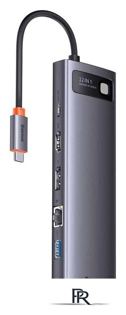 Док-станция Baseus Metal Gleam Series 12-in-1 Multifunctional Type-C Hub Docking Station WKWG020213 - Изображение №1 — Интернет-магазин ПроЗаказ
