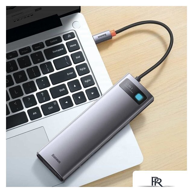 Док-станция Baseus Metal Gleam Series 12-in-1 Multifunctional Type-C Hub Docking Station WKWG020213 - Изображение №5 — Интернет-магазин ПроЗаказ