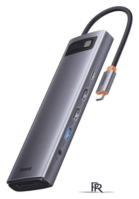 Док-станция Baseus Metal Gleam Series 12-in-1 Multifunctional Type-C Hub Docking Station WKWG020213 - Изображение №3 — Интернет-магазин ПроЗаказ