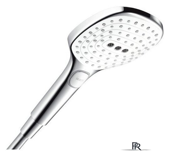 Душевая лейка Hansgrohe Raindance Select 120 Air 26520400 (хром/белый) - Изображение №1 — Интернет-магазин ПроЗаказ