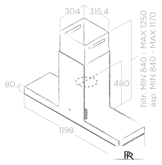 Кухонная вытяжка Elica Haiku Island IX/A/120 - Изображение №3 — Интернет-магазин ПроЗаказ