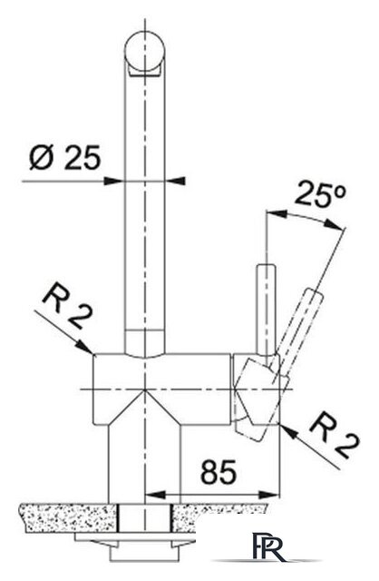 Смеситель Franke Atlas Neo 115.0628.207 (антрацит) - Изображение №6 — Интернет-магазин ПроЗаказ