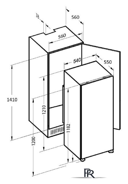 Однокамерный холодильник Zigmund & Shtain BR 12.1221 SX - Изображение №7 — Интернет-магазин ПроЗаказ