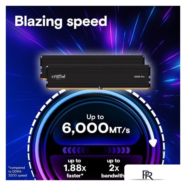 Оперативная память Crucial Pro 32ГБ DDR5 5600 МГц CP32G56C46U5 - Изображение №2 — Интернет-магазин ПроЗаказ