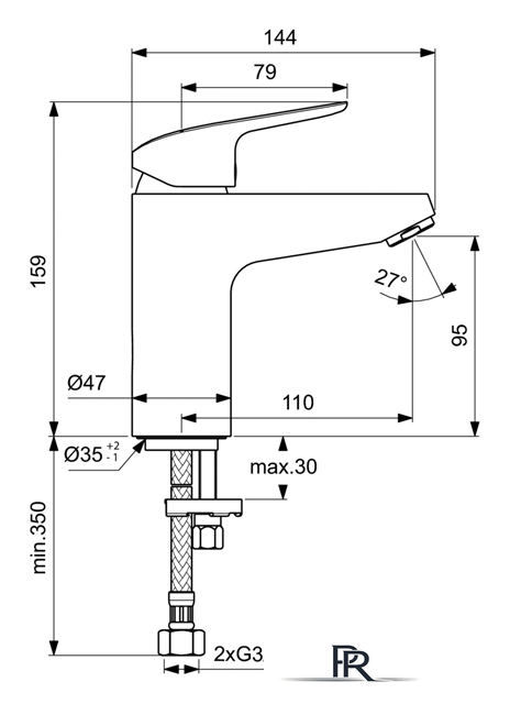 Смеситель Ideal Standard Ceraflex B1714AA - Изображение №2 — Интернет-магазин ПроЗаказ